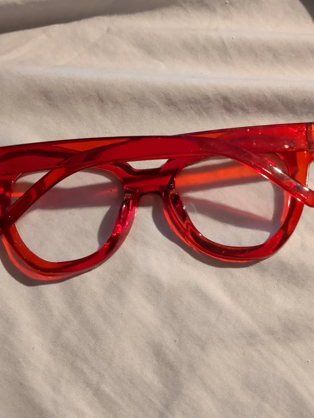 Woman Oversize  Red Cat Eye Color  Sunglasses Shades